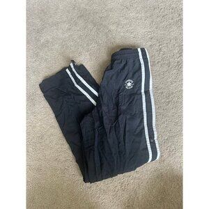 Boys Y2K Converse button up leg black track pants yl